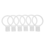 6pcs 안전 콘 커넥터 플라스틱 교통  진입로 주차 경고 폴 체인 배리어 액세서리 : 굿데이종합몰