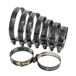 46 클램프 가능한 고정 스테인레스 스틸 102MM 클립 02 파이프 37MM 조절 검정색 호스 볼트 키트 37-57mm : 머시마켓10호점