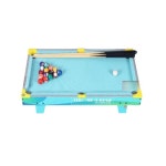 실내 게임 코인 접이식 당구대 가정용 포켓볼 테이블 연습 블루(52cm) : 보라몰리