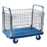 대형 공장용 의류수거 카트 다용도 이동식 대차 산업용제습기 공업용 업소용 운반 린넨 100X60CM 중형 5인치 : 아울리마켓