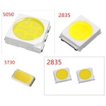 500 2835 종류의 2W SMD 4V 5730 모든 LED 비드 조명용 5050 화이트 로트 5W 램프 3000 3500K 2835 : 7days어라운드마켓