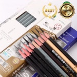 12Pcs 마리의 숯 연필 그리기 스케치 음영 초보자 예술가 완벽한 미술 용품   고정식 : 맥스엠알오