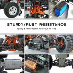 GLOBACT 531PCS RC 스크류 키트 수리 도구 및 축 레드캣 HPI Arrma Losi RC4WD 1/8 1/10 1/12 1/16 스케일 자동차 크롤러 액세서리용... 