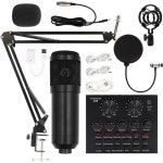 BM 800 콘덴서 장비 전화 채팅 노래 게임 라이브 컴퓨터 마이크 휴대 노래방 일반 bal BM800 : 글로샵88