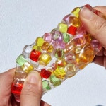 스톤말랑이 무지개스톤 말랑이 보석 소리 주물럭 4P : 키키와지지상점