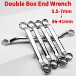 링 탄소강 5 5mm 41m 듀얼 스패너 렌치 엔드 박스 엔드 열 오프셋 다기능 경화 렌치 5 5 7mm : churuby