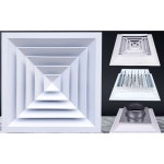 럭스레인 커버 천장형통풍구 공기배출루버 조절밸브를 200X200 하다 넣어 둥글게 하다 갤러리창 둥글게 배출구 넣어 사각디퓨저 조절밸브를... 