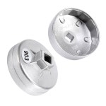 BMW 아우디 벤츠용 알루미늄 오일 필터 렌치 소켓 제거 도구 74mm 14 플루트 903 실버 색상 : 본스타일.