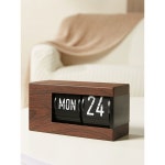 모던 심플 다기능 캘린더 시계 탁상시계 벽시계 led시계 디지털시계 플립시계 나무결 달력시계 : 차이나이스