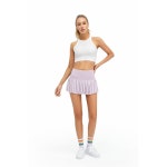 라로프 여성 플리츠 테니스 스커트와 반바지 하이웨이스트 미니 스커트 골프 코트 운동용 픽볼 Black X-Small : 딜리고픽업