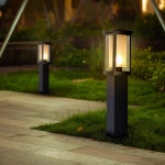 정원등 경관 가로등 공원 마당 전원주택 LED 트럼펫 벽등은 LED 광원을 보낸다. : GIODANO