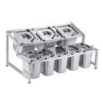 호텔 뷔페 양념통 업소용 스텐 토핑 디스펜서 반찬통 : 픽시크직구