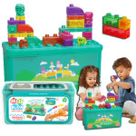 말랑말랑 젤리블록스 블록 블럭 장난감 플레이 그라운드 스토리지 박스 어린이집 유치원 선물 : 러브베비