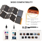 FLEXSOLAR 100W 휴대용 태양광 패널 - 소형 발전소 캠핑 RV 및 비상 : 바로바이몰