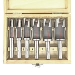 산업용 H7693 - 딥 플러그 커터 6개. 보관용 나무 상자가 있는 목공용 세트 : 모드이프