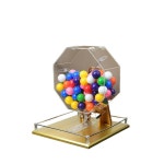 번호 추첨기 뽑기 오락기 경품 행운권 오렌지 컬러 작은 사이즈는 블랙이 어 지 않는다 : 신뢰상자