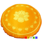 양단황금연꽃무늬 원형방석 절방석 기도방석 신도방석 : 오만물