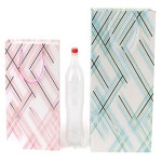 피리마트 사선체크무늬 종이가방 쇼핑백소 쇼핑백중 : 피리마트