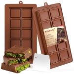 ROMINVIC 두바이 초콜릿 몰드 2팩 079인치 깊고 두꺼운 실리콘 바 및 스크레이퍼 Dubai-7 : 파크아이몰