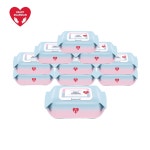 하트가디언 도톰한 엠보싱 빅사이즈 물티슈 캡형 60매x10팩 : 송광물류