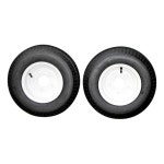 안테고 타이어 및 휠 2개 세트 4 80-8 어셈블리, 흰색 5개의 러그 트레일러 휠, 6겹, 적재 범위 : 픽스앤고샵