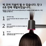 고속 무날개 음이온 헤어 가정 여행용 드라이어 저소음 휴대용 속건 고출력 Rose d 1 nozzle 옵션 : 나로픽