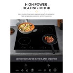 상업용 전기 조리기 버너 가전 있는 주방 가장 2000W Bla 영국 : 현우39