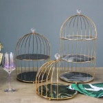 베이커리 진열대 접시 트레이 선반 마블링 애프터눈 디스플레이 스낵 스탠드 과일 다층 디저 : 블랙코알라