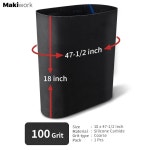 델타 18-36 드럼 샌더와 호환되는 샌더 공급 벨트 컨베이어 - 100 그릿 실리콘 100 Grit : 내이션마켓