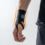 프로핏 손목보호대 1+1 얇은 아대 운동 골프 테니스 스포츠 스트랩 보호대 구형 Black : PROFIT Store