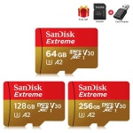 SanDisk Extreme MicroSDXC A1 A2 U3 메모리 카드  UHS-I 카드 USB3.0 카메라 GoPro DJI Nintendo 용 4K 플래시 마이크로 SD 카... 