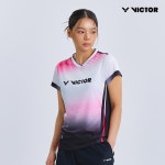 빅터 배드민턴의류 V-Impact Performance Tee 여성용 (25AGW011F) 배드민턴경기복 게임웨어 티셔츠 : 부산배드민턴라켓전문점남구점