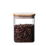 35 OZ/1000 ML 투명 스푼 유리 조미료 병 3 9Wx6 3L 용기 뚜껑 스낵 보관 원드 6 8사각 숟가락 뚜껑 : 프랑켄12
