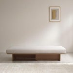 일룸 닛 데이베드 소파(클린터치 패브릭), 소파베드 스툴미포함, 4U0SO(오프화이트+샌드오크), 1인용 : iloom일룸