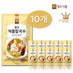 청수 해물 칼국수  110g x 10개 (건면 스프입 10인분) : 청수푸드마켓