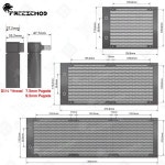 FREEZEMOD 알루미늄 라디에이터 G1/4 스레드/OD7.5mm 파고다(물 주입 구멍 녹색 인터페이스 120/240/360mm PC : 구룡산업