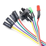1PCS 65CM 슬림 PC 컴퓨팅 마더 보드 전원 케이블 원래 On Off LED 조명으로 재설정 스위치 푸시 버튼 : 구매대행 김대행