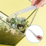 길이12인치의 핸들핀셋,일자와 곡선형끝핀셋,스테인레스강정밀핀셋세트,식물핀셋,주방,정원,실내,야외용 : 서인무역