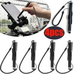 스크린 승마 휴대 용량 범용 스타일러스 스프링 클립이있는 태블릿 전화 케이블 휴대용 black 1X : 머시마켓13호점