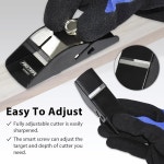 FIRSTINFO H5401 목공/ 트리밍 소형 트리밍/목재 스틸 본체 경량 위한 평면 플래닝을 1 Mini Hand Plane (Red) : 더안다10