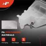 센서 및 캡이 장착된 A-프리미엄 냉각수 회수 오버플로 저장소 탱크는 재규어 S-타입 00-08, 슈퍼 V8 05-07, 밴덴 플라즈 04-09, XF 09-10... 