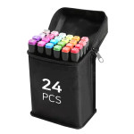 [석광교재] 트윈마카-24색 천케이스(펜홀더포함) 터치마카 디자인용품 : 한울문구