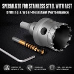 금속용 16PCS TCT 홀 텅스텐 나무, 팁 세트, 2-1/8인치 스틸, 카바이드 5/8인치 커터 키트, 홀 플라스틱 스테인리스 철, 톱 : 더준다 11