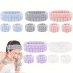 세수용 세면용 손목 헤어 밴드 세트 세안용품 : 뿌니보스