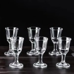유리잔 6pcs 잔 작은 10ml 유리 와인 Drinkware 디스펜서 투명 용량 영혼 : 코알라아홉