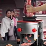 고기 슬라이서 상업용 완전 자동 소형 다이싱 절단 및 파쇄 새로운 분쇄기 : 사룡산업