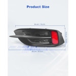 혼다 시빅 2016-2019 우측 후방 범퍼 리플렉터 & 그릴 커버 Size : 서인무역