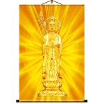 불교용품 지장왕 지장왕보살 비단 불화 탱화 불교그림 벽걸이 롤액자  DH25_G7256 : salechina