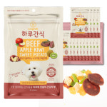 와그작 강아지 건조 간식 하루간식 소고기랑 과일야채, 30g, 14개 : 랑스펫