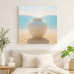 달항아리 복들어오는 바다그림 액자 거실 현관풍수 인테리어 카페 집들이 개업선물 : 몽르아트